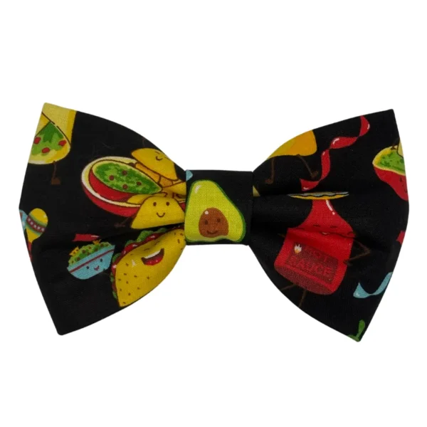 taco pawty fiesta doggy bowtie
