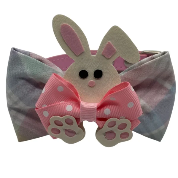 Cute bunny with pink polka dot bow